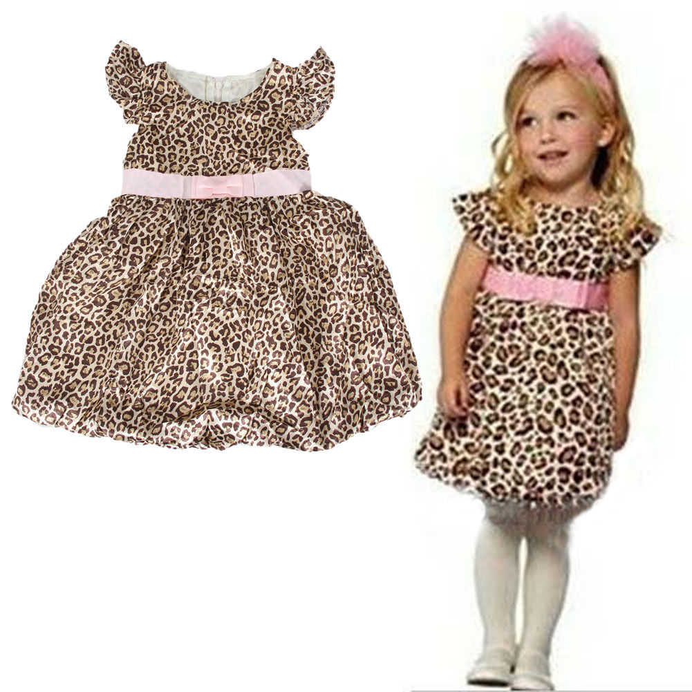 kids leopard print dress