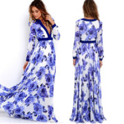 flowing chiffon maxi dress