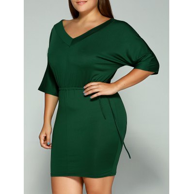 dolman sleeve mini dress