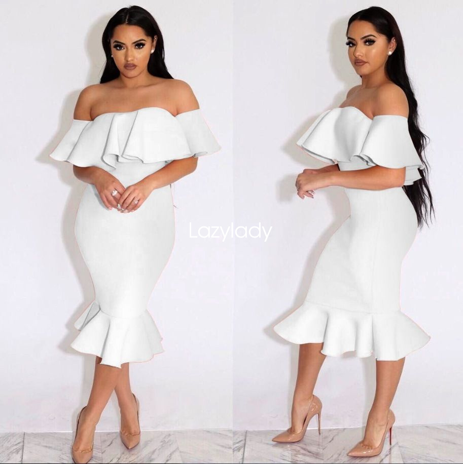 With bodycon bottom at dress ruffles the juniors for