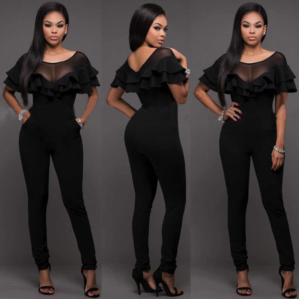 wide leg short sleeve jumpsuit