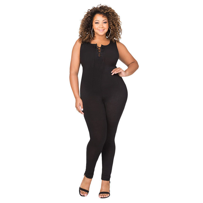 plus size linen jumpsuit