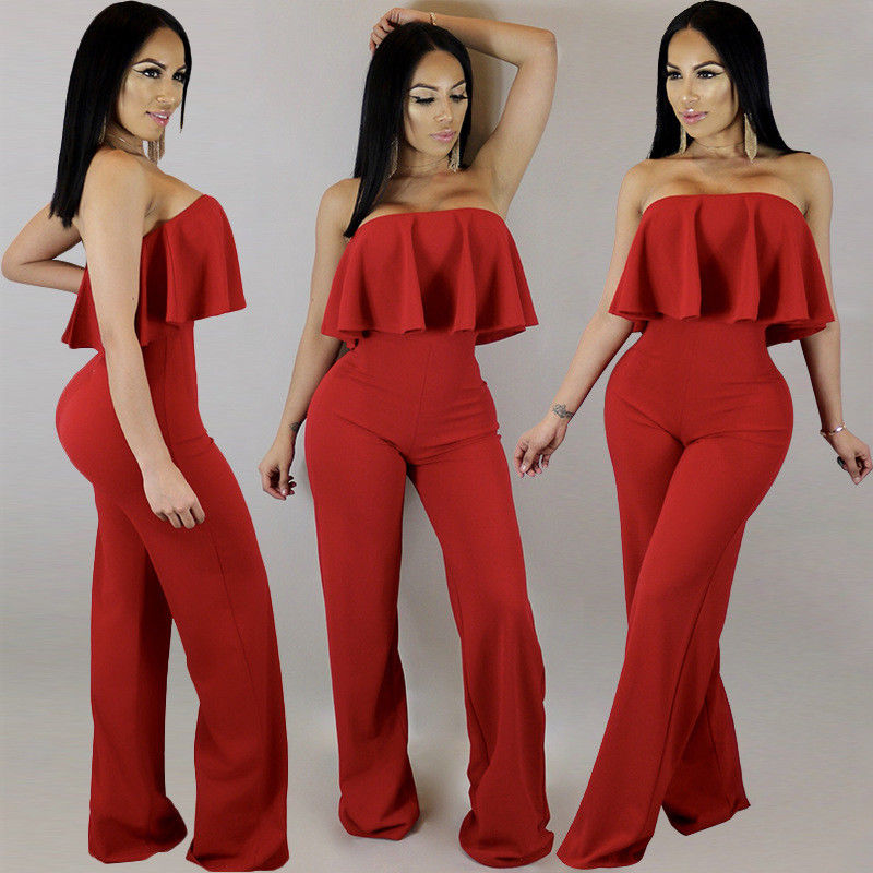 off shoulder top jumpsuit