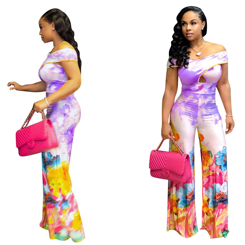 tie dye jumpsuit womens