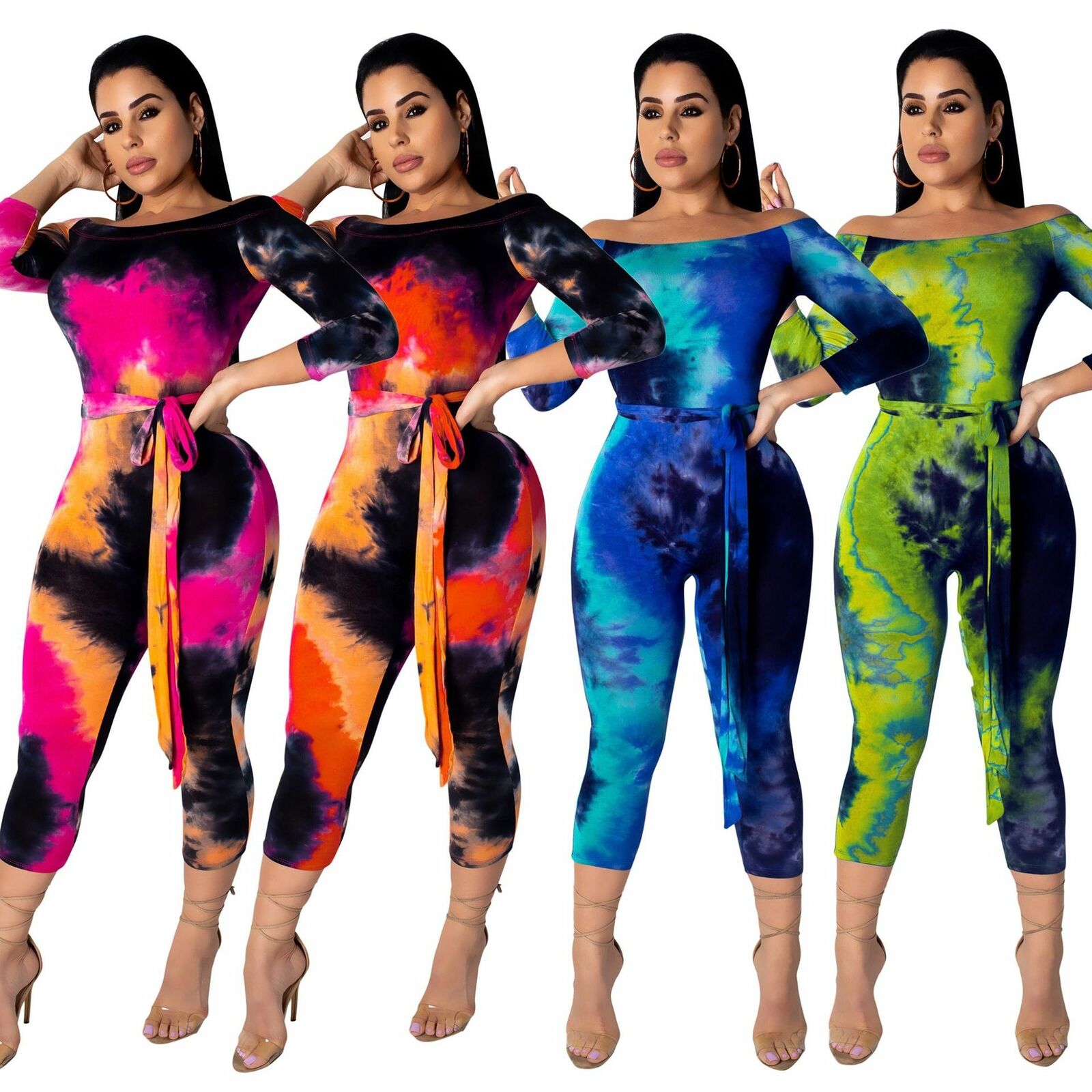 plus size tie dye jumpsuit