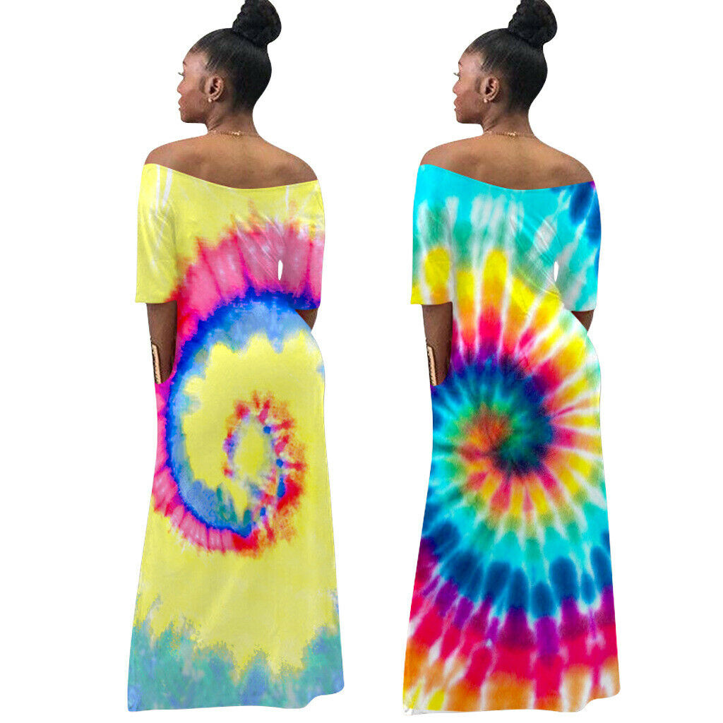 plus size tie dye dress