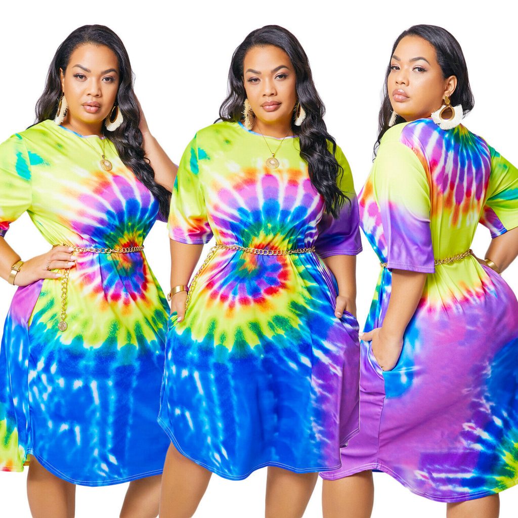 plus size tie dye sweat suit