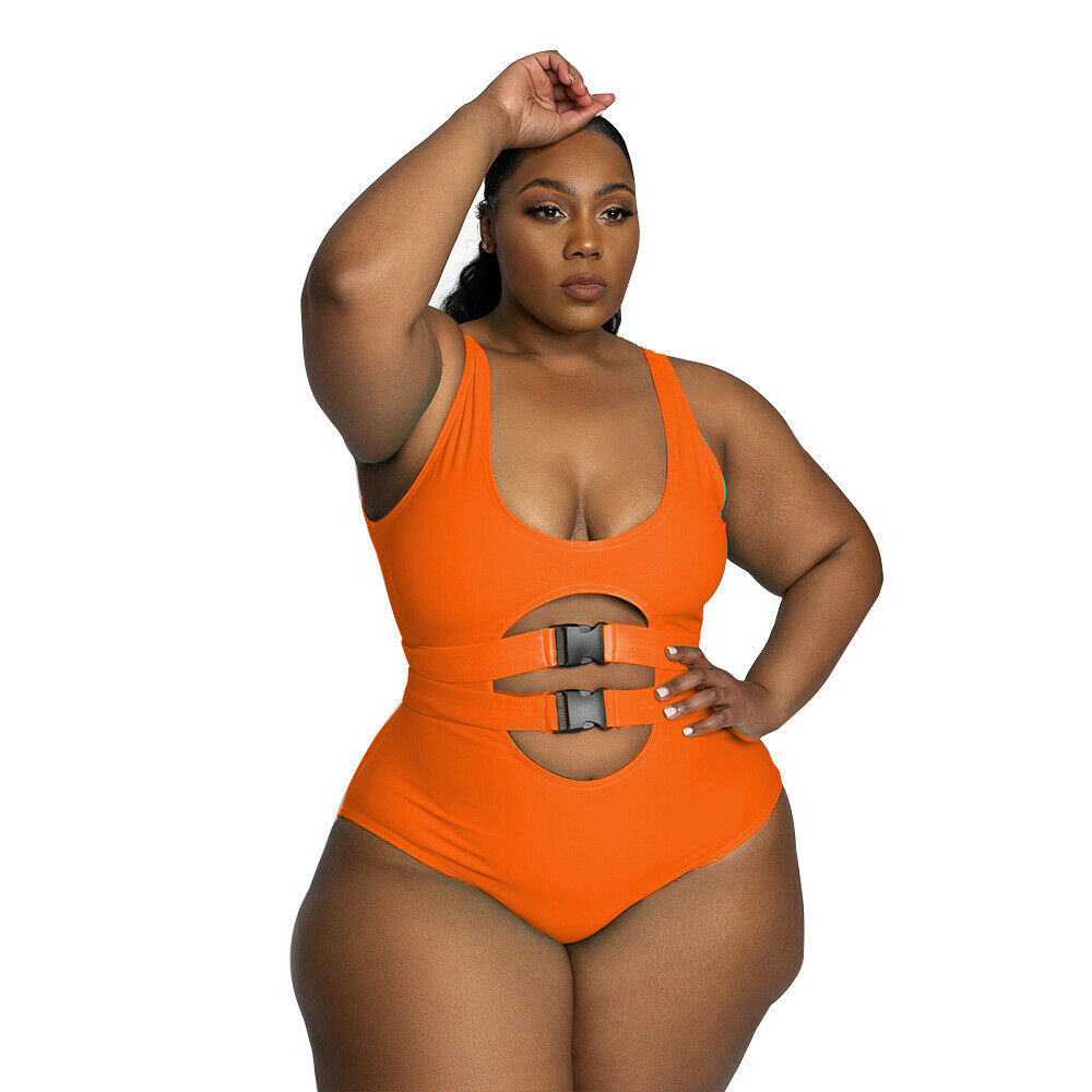 PLUS SIZE BUCKLE 1PC SWIMSUIT *CLEARANCE SALE * | ADDICTED2FASHION
